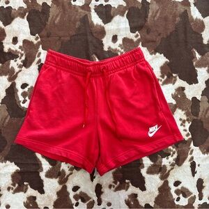 Nike Women's Vibrant Red Athletic Shorts